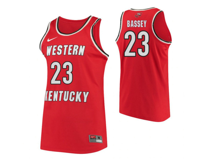 Youth Western Kentucky Hilltoppers Charles Bassey Replica College Basketball Jersey Red
