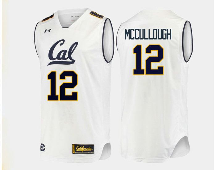 California Golden Bears #12 Austin McCullough Authentic College Basketball Jersey White