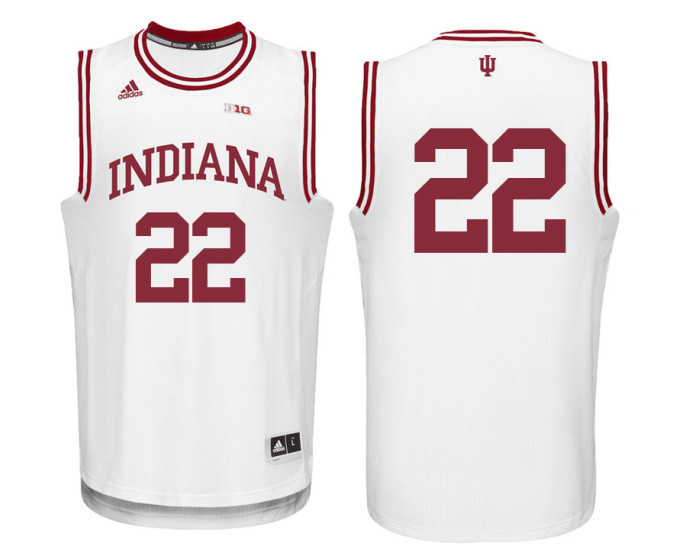 Indiana Hoosiers #22 Clifton Moore Replica College Basketball Jersey White