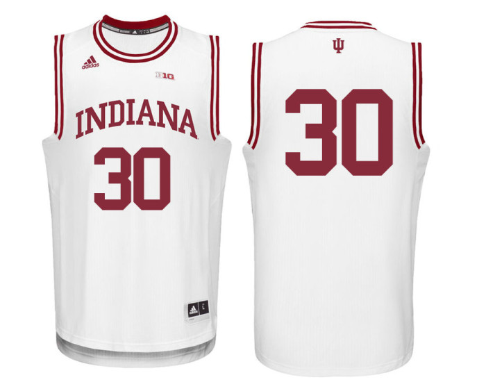 Indiana Hoosiers #30 Collin Hartman Replica College Basketball Jersey White