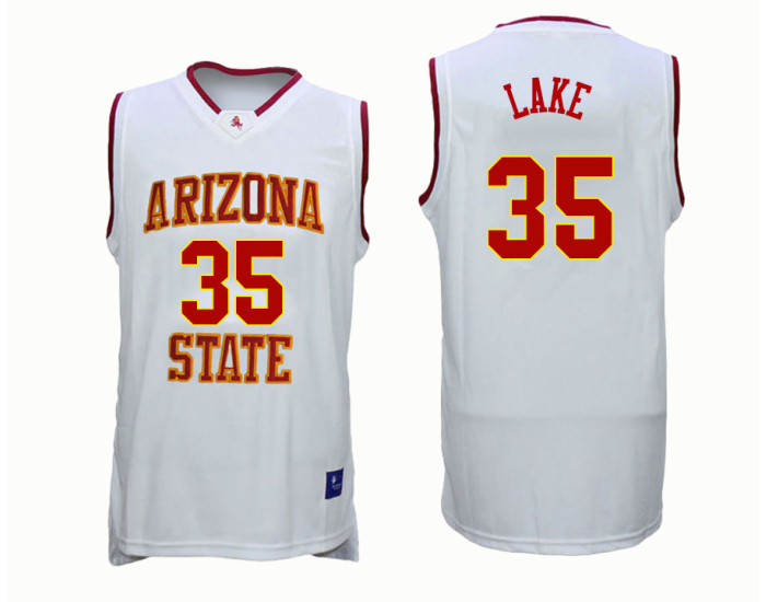 Youth Arizona State Sun Devils #35 De'Quon Lake Authentic College Basketball Jersey White