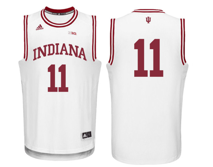 Indiana Hoosiers #11 Devonte Green Replica College Basketball Jersey White