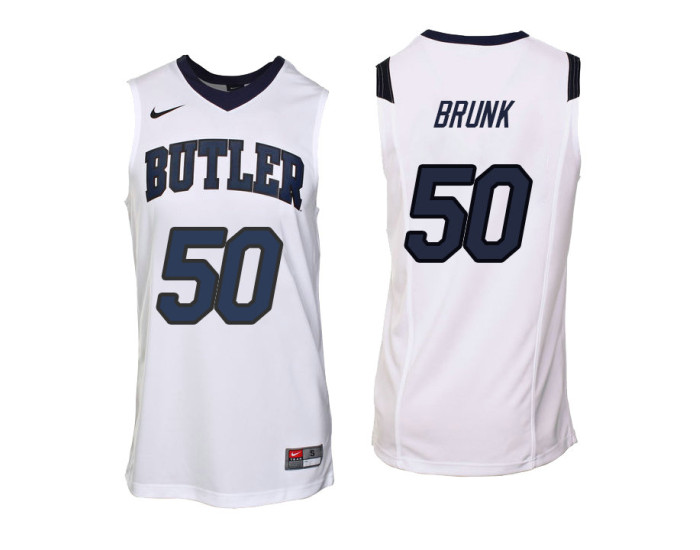 Youth Butler Bulldogs #50 Joey Brunk Authentic College Basketball Jersey White