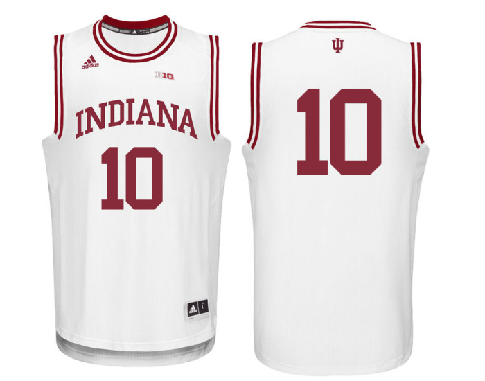 Youth Indiana Hoosiers #10 Johnny Jager Authentic College Basketball Jersey White