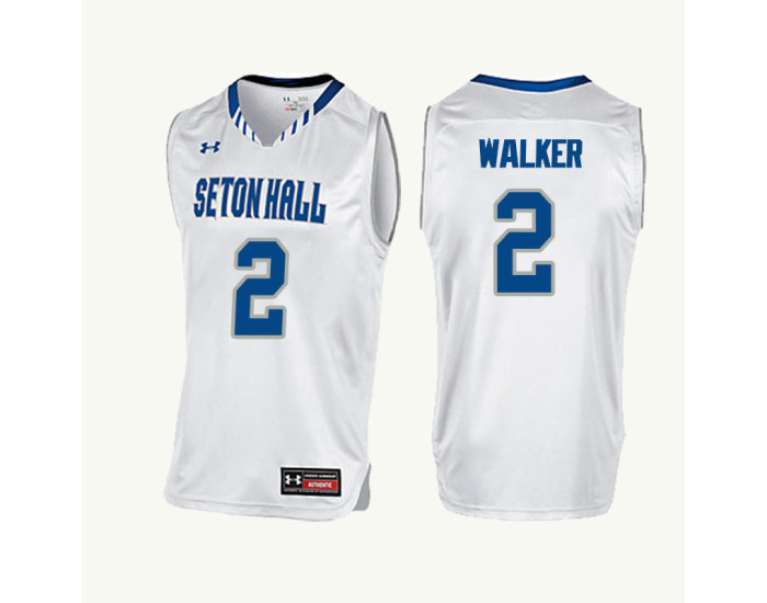 Youth Seton Hall Pirates #2 Jordan Walker Replica College Basketball Jersey White