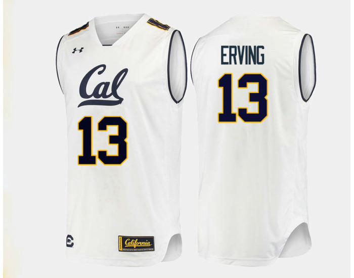 California Golden Bears #13 Jules Erving Authentic College Basketball Jersey White