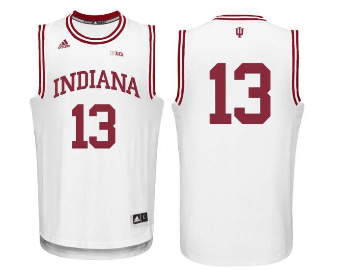 Indiana Hoosiers #13 Juwan Morgan Authentic College Basketball Jersey White