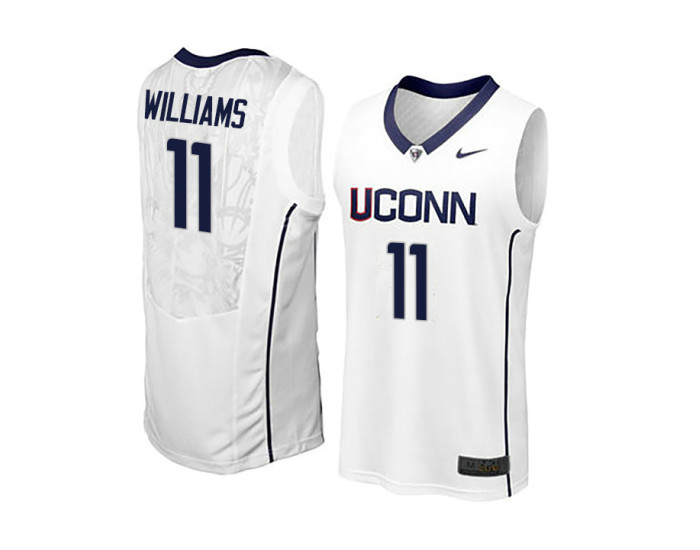 Youth UConn Huskies #11 Kwintin Williams Replica College Basketball Jersey White