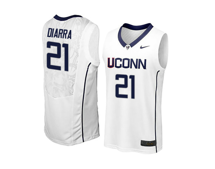 Youth UConn Huskies #21 Mamadou Diarra Replica College Basketball Jersey White