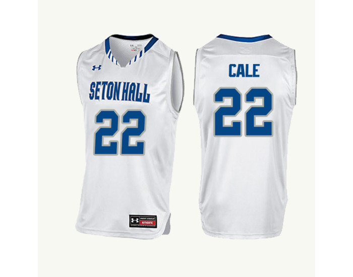 Youth Seton Hall Pirates #22 Myles Cale Authentic College Basketball Jersey White