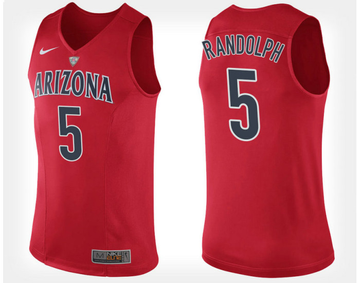 Youth Arizona Wildcats #5 Brandon Randolph Red Home Authentic College Basketball Jersey