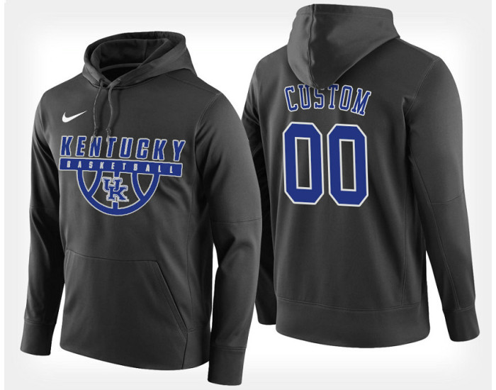 Kentucky Wildcats #00 Custom Black Hoodie College Basketball