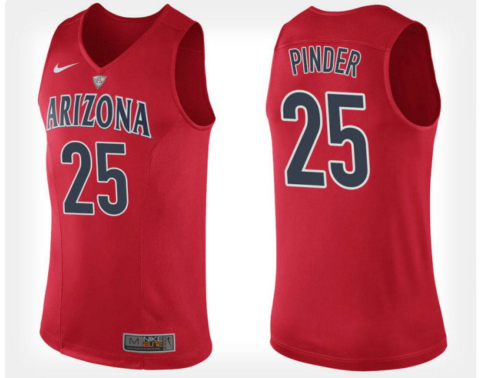 Youth Arizona Wildcats #25 Keanu Pinder Red Home Authentic College Basketball Jersey