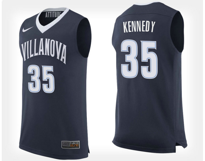 Villanova Wildcats #35 Matt Kennedy Navy Home Replica College Basketball Jersey