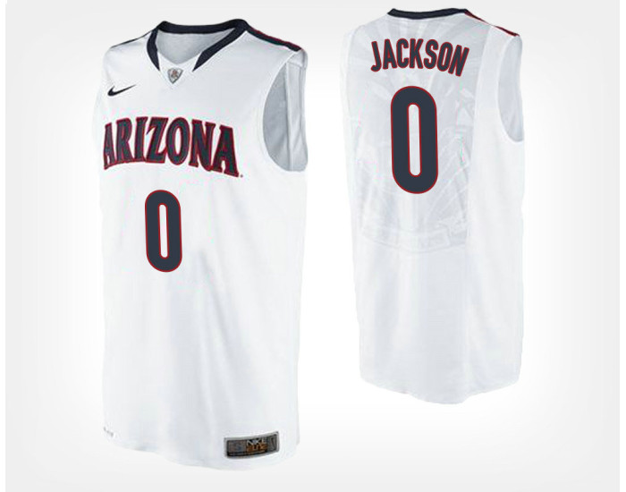 Youth Arizona Wildcats #0 Parker Jackson-Cartwright White Road Authentic College Basketball Jersey