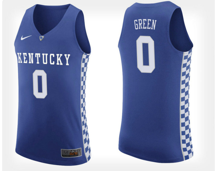 Youth Kentucky Wildcats #0 Quade Green Blue Home Replica College Basketball Jersey