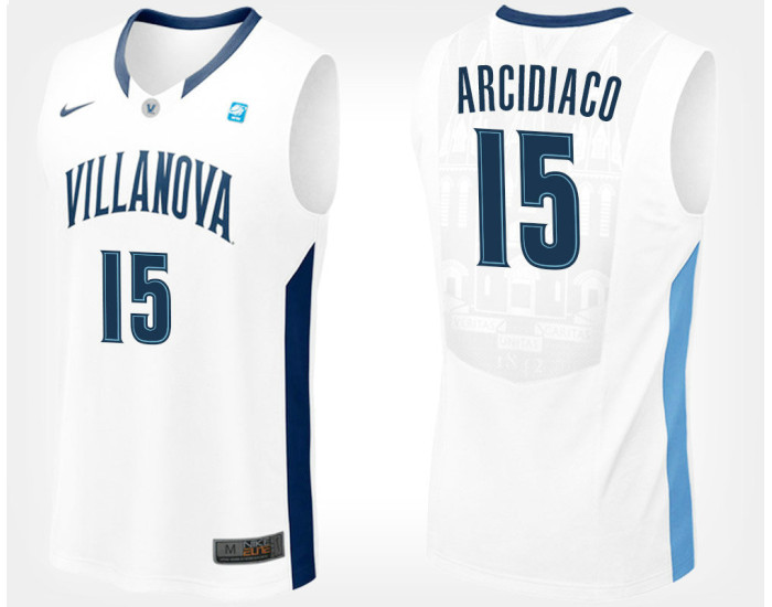 Villanova Wildcats #15 Ryan Arcidiacono White Road Replica College Basketball Jersey