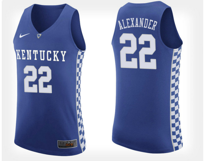 Youth Kentucky Wildcats #22 Shai Gilgeous-Alexander Blue Home Replica College Basketball Jersey