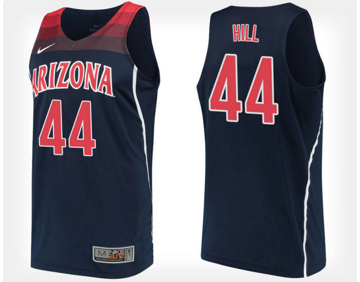 Arizona Wildcats #44 Solomon Hill Navy Alternate Authentic College Basketball Jersey