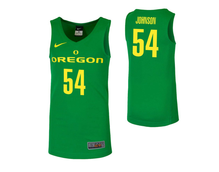 Oregon Ducks Will Johnson Replica College Basketball Jersey Green