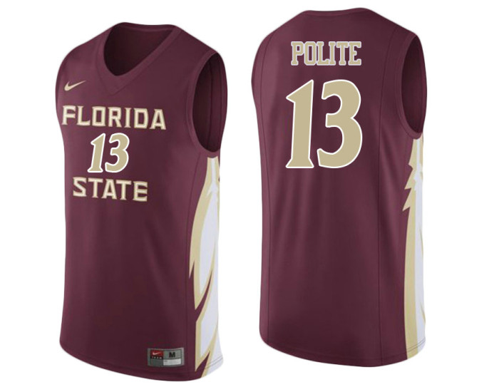 Youth Florida State Seminoles #13 Anthony Polite Replica College Basketball Jersey wine