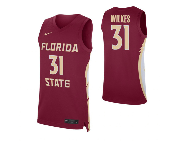Florida State Seminoles #31 Wyatt Wilkes Garnet Authentic College Basketball Jersey