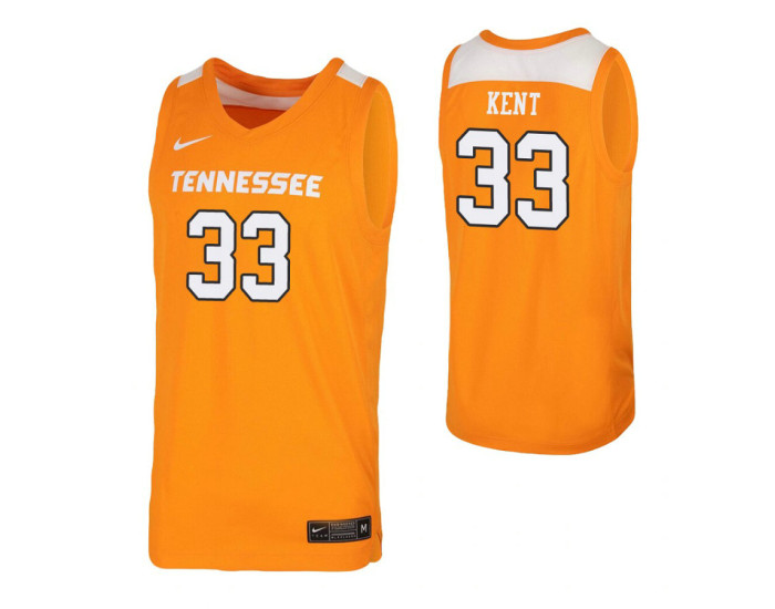 Youth Tennessee Volunteers #33 Zach Kent Tennessee Orange Authentic College Basketball Jersey